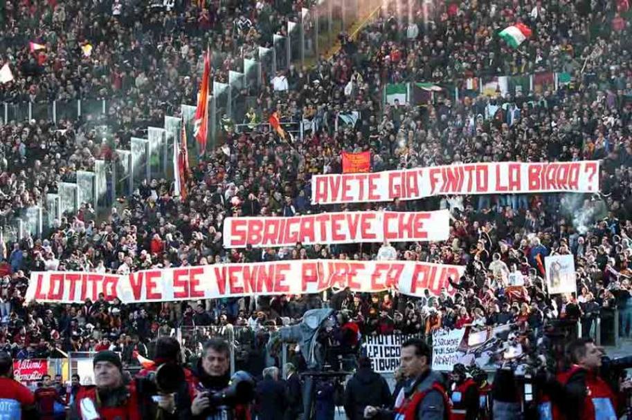Roma-Lazio, 9 febbraio 2014, la risposta della Sud